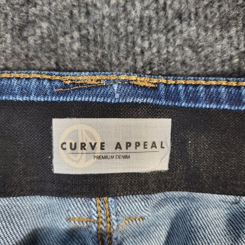 Curve Appeal Women's Jeans Size 14 Nicki High Rise Skinny Capri 14/32 - Picture 6 of 12